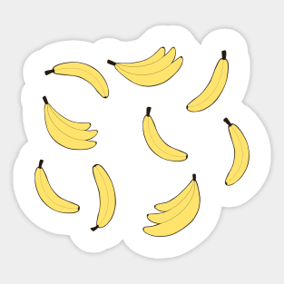 Bananas print Sticker